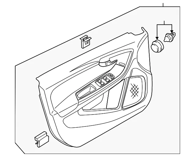 Door Interior Trim Panel - Volvo (39823449)