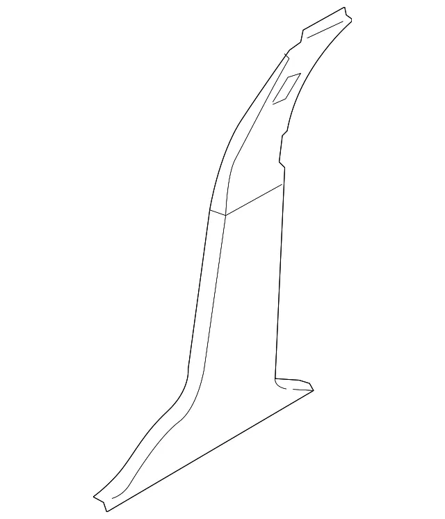 Center Pillar Trim - Passenger Side (RH) - Volvo (39832887)