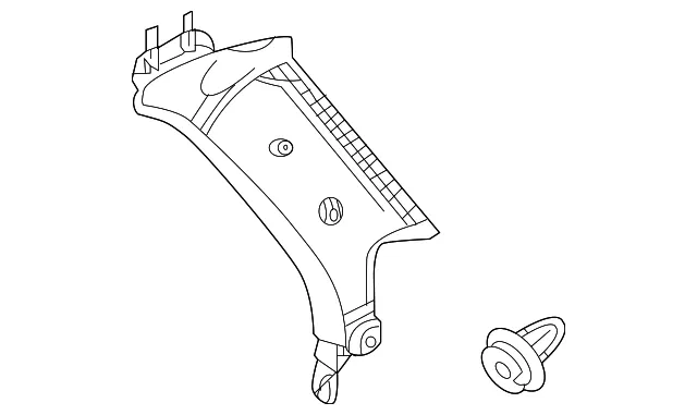 Interior Quarter Panel Trim Panel - Volvo (39835256)