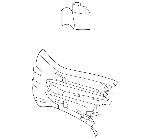 Body D-Pillar Trim Panel - Volvo (39835261)