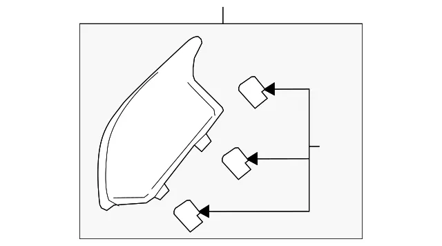 Body C-Pillar Trim Panel Insert - Volvo (39836702)