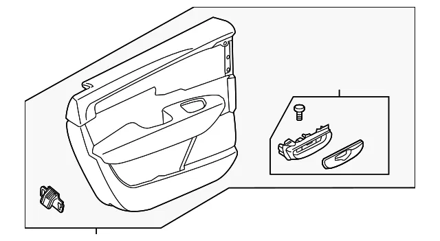 Door Interior Trim Panel - Volvo (39837625)