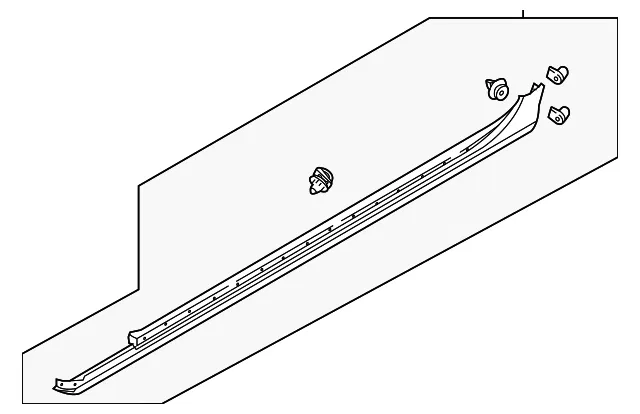 Rocker Molding - Driver's Side (LH) - Volvo (39840932)
