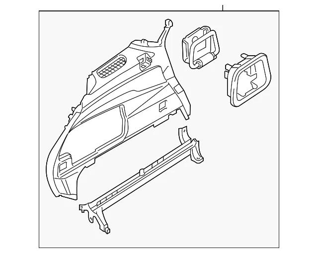 Interior Quarter Panel Trim Panel - Volvo (39849229)