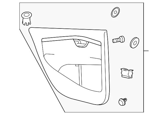 Door Trim Panel - Driver's Side (LH) - Volvo (39862992)