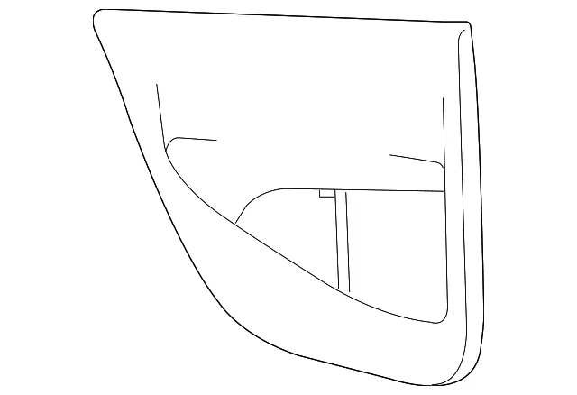 Door Trim Panel - Passenger Side (RH) - Volvo (39863021)