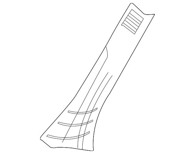 Windshield Pillar Trim - Driver's Side (LH) - Volvo (39883670)