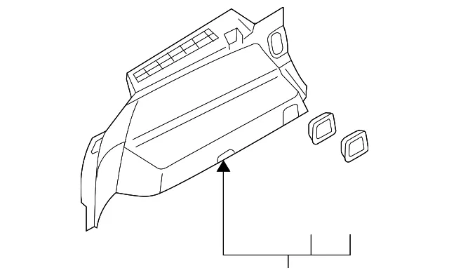 Interior Quarter Panel Trim Panel - Volvo (39898374)