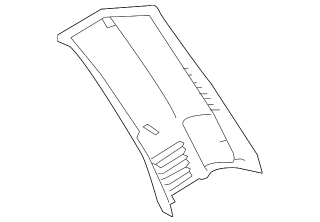 Lock Pillar Trim - Driver's Side (LH) - Volvo (39899541)