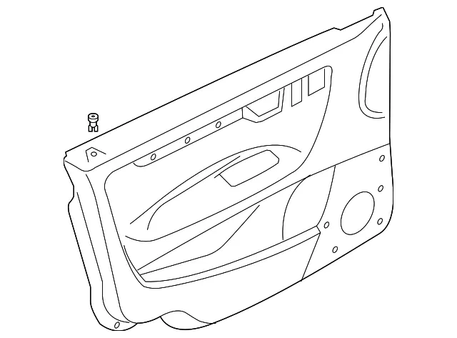Door Trim Panel - Passenger Side (RH) - Volvo (39990469)