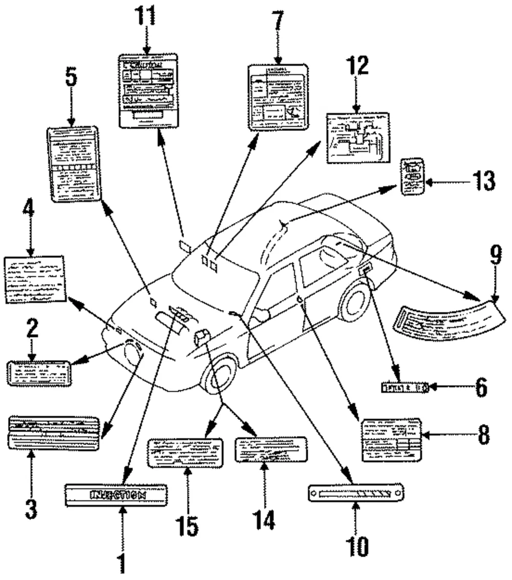 Caution Label - Mazda (48815201)