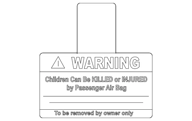 Caution Label - Kia (56992-39000)