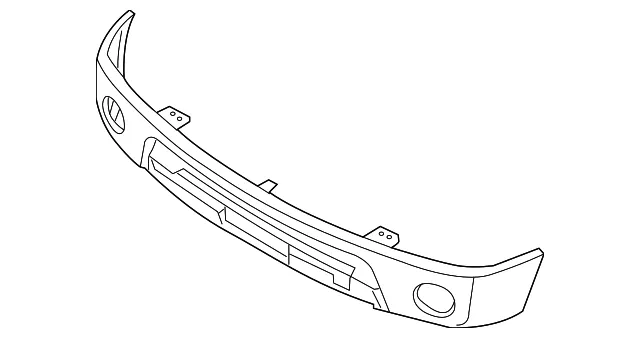 Bumper Face Bar - Nissan (62014-ZL00B)