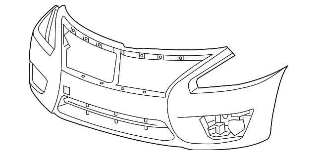 Bumper Cover - Nissan (62022-3TA0H)