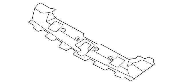 Front Bumper Center Finisher Assembly - Nissan (62067-1EA0A)