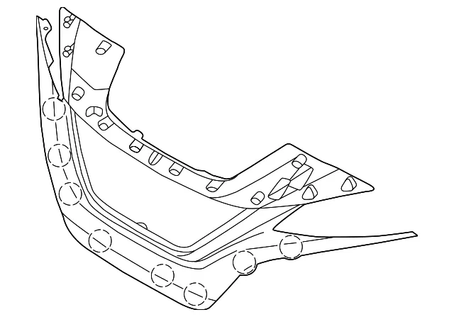 Front Bumper Grille Assembly - Nissan (62070-6WK7A)