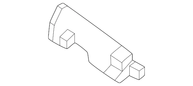 Front Bumper Side Bracket, Right - Nissan (62224-7LG0A)