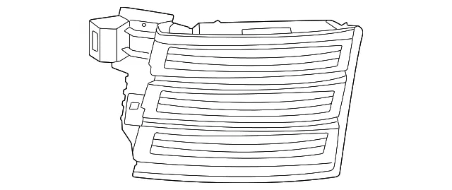 Front Bumper Grille Assembly - Nissan (62255-7LG0A)