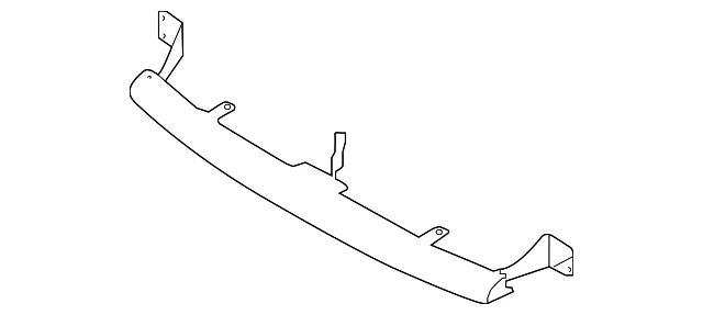 Bumper Cover Support Rail - Nissan (62290-EZ40B)