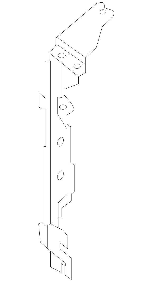 Bumper Cover Support Rail - Nissan (62296-3KA0A)