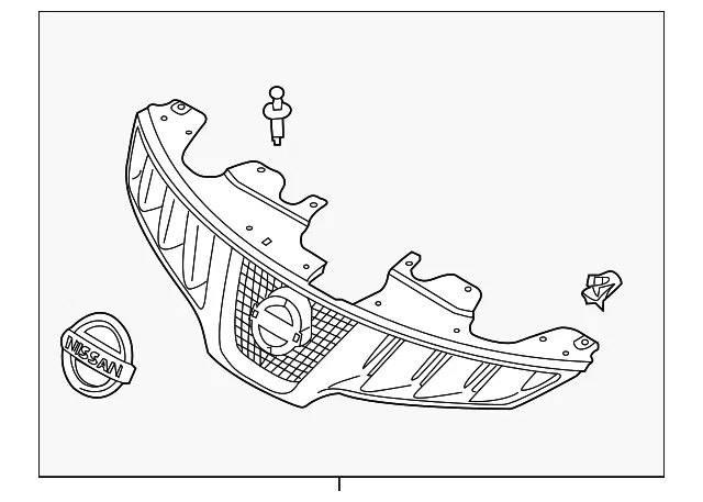 Radiator Grille - Nissan (62310-1SZ0B)