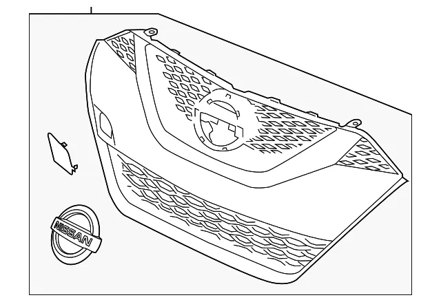 Grille Assembly - Nissan (62310-4RA0B)