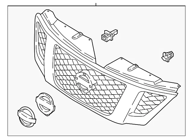 Grille Assembly - Nissan (62310-5ZW0B)
