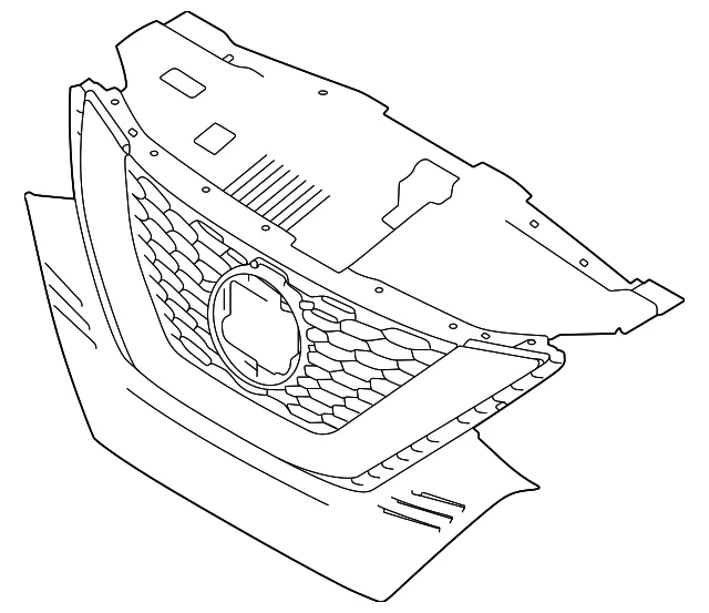 Grille Assembly - Nissan (62310-6MR0A)