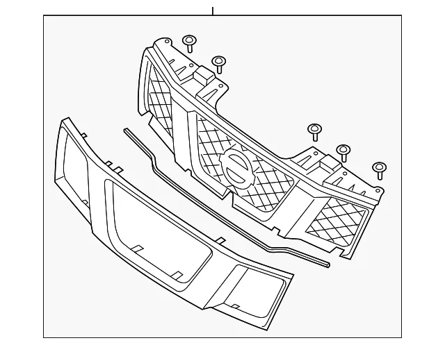 Grille Assembly - Nissan (62310-9BF0B)