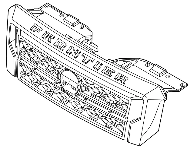 Grille Assembly - Nissan (62310-9BU0D)