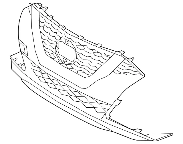Grille Assembly - Nissan (62310-9DJ0B)