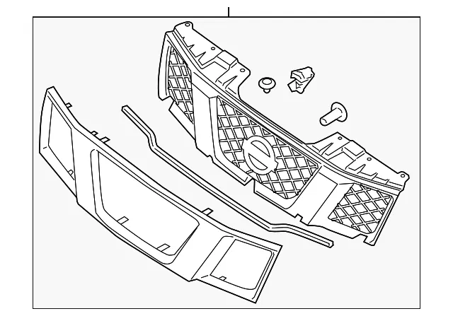 Front Grille Kit - Nissan (62310-ZS00A)