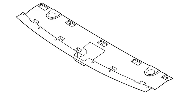 Upper Radiator Grille - Nissan (62322-7KA0A)