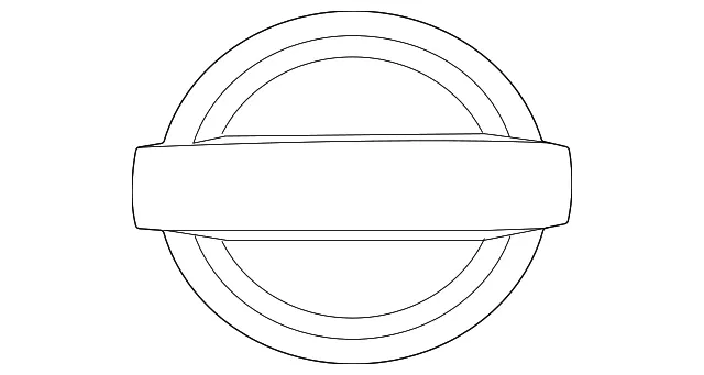 Grille Emblem - Nissan (62889-9HF0A)