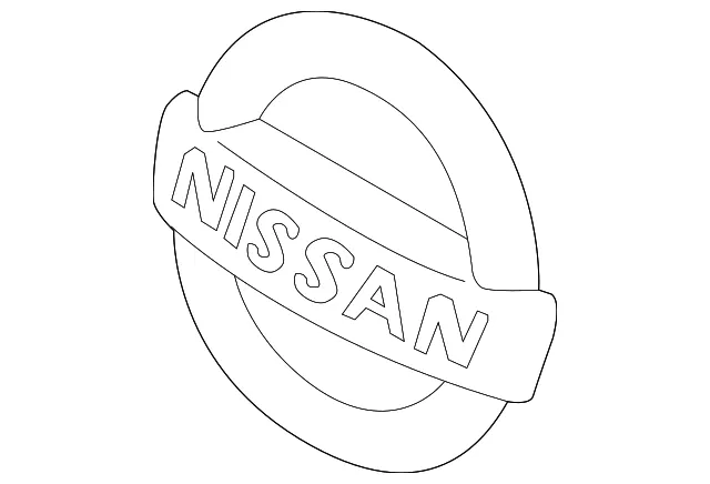 Grille Emblem - Nissan (62889-9UH0A)