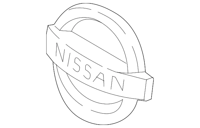 Grille Emblem - Nissan (62890-4EA0A)