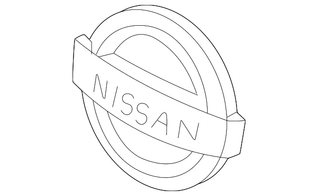 Front Emblem - Nissan (62890-6RL0A)