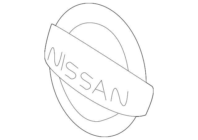 Grille Emblem - Nissan (62890-6WK5A)