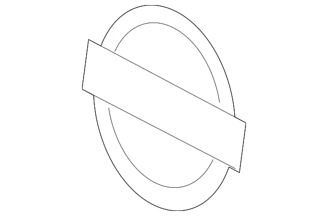 Bumper Cover Emblem - Nissan (62890-JM00A)