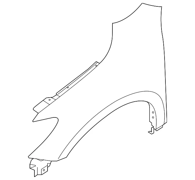 Fender - Driver's Side (LH) - Nissan (63101-3KA0B)