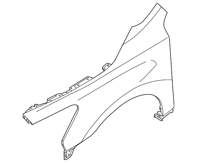 Fender - Driver's Side (LH) - Nissan (63101-3TA0A)