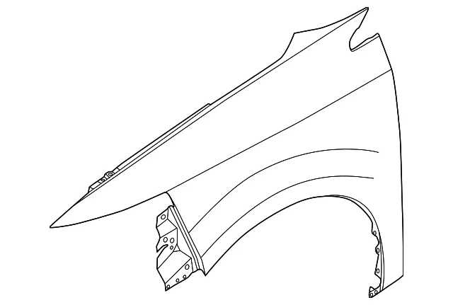 Front Fender, Left-Hand - Nissan (63101-7BA0A)