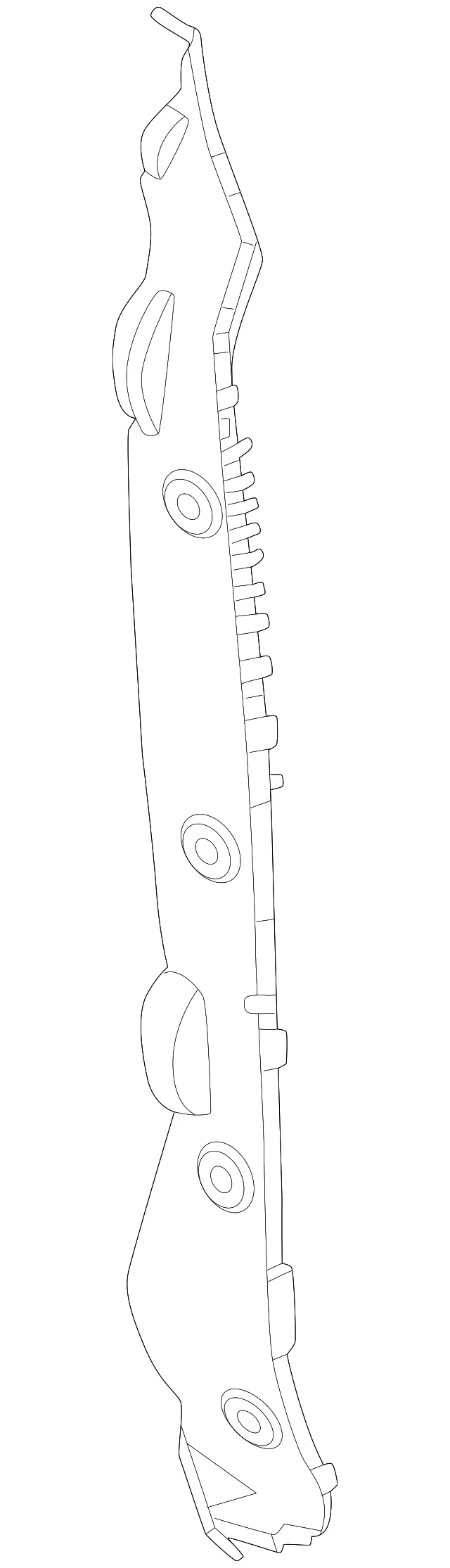 Front Fender Baffle Plate, Left - Nissan (63133-7BA0A)