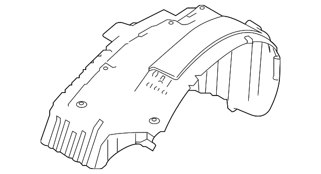 Fender Liner - Passenger Side (RH) - Nissan (63830-9FV0A)