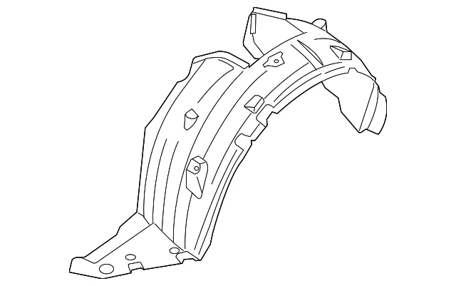 Fender Liner - Driver's Side (LH) - Nissan (63841-9AA0B)