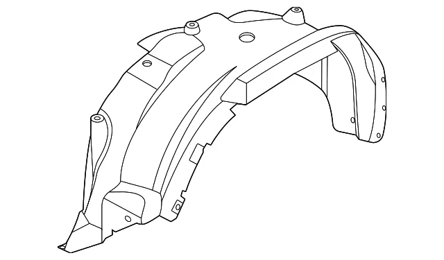Front Fender Protector, Left - Nissan (63841-9BU1A)