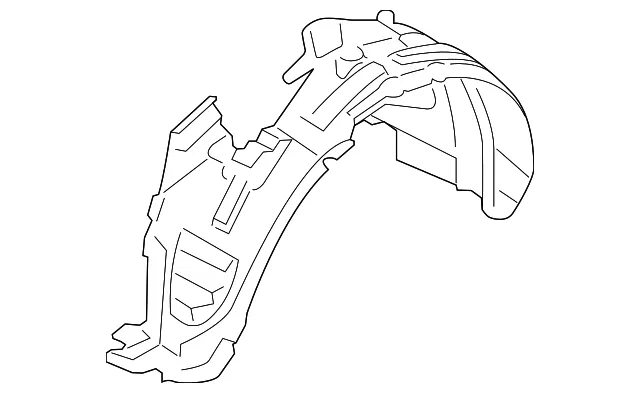 Fender Liner - Passenger Side (RH) - Nissan (63842-1KA0A)