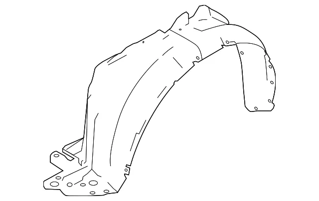 Fender Liner - Passenger Side (RH) - Nissan (63842-3WC0A)