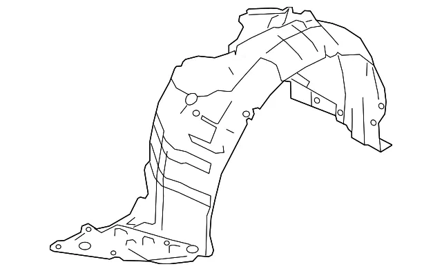 Front Fender Protector, Right - Nissan (63842-6WK0A)