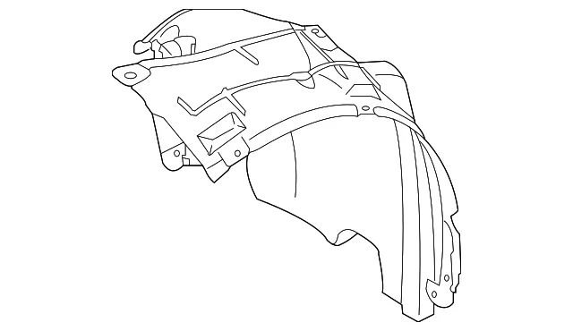 Front Fender Protector, Left - Nissan (63843-6GP0A)